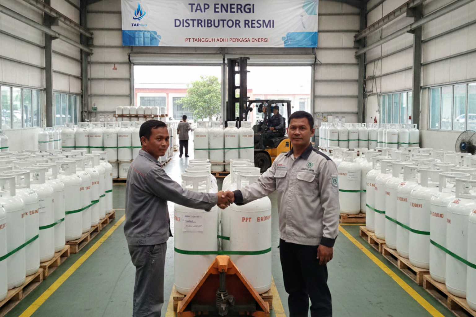 Gudang tabung CNG TAP Energi